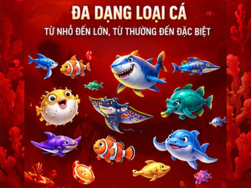 Các loại cá thường xuất hiện