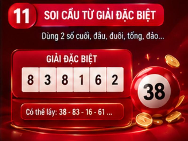 Soi cầu bạch thủ từ giải đặc biệt