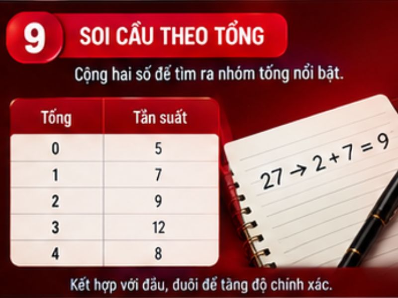 Soi cầu theo tổng