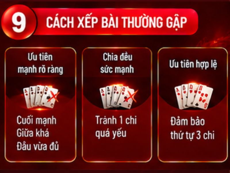 Một số cách xếp bài thường gặp