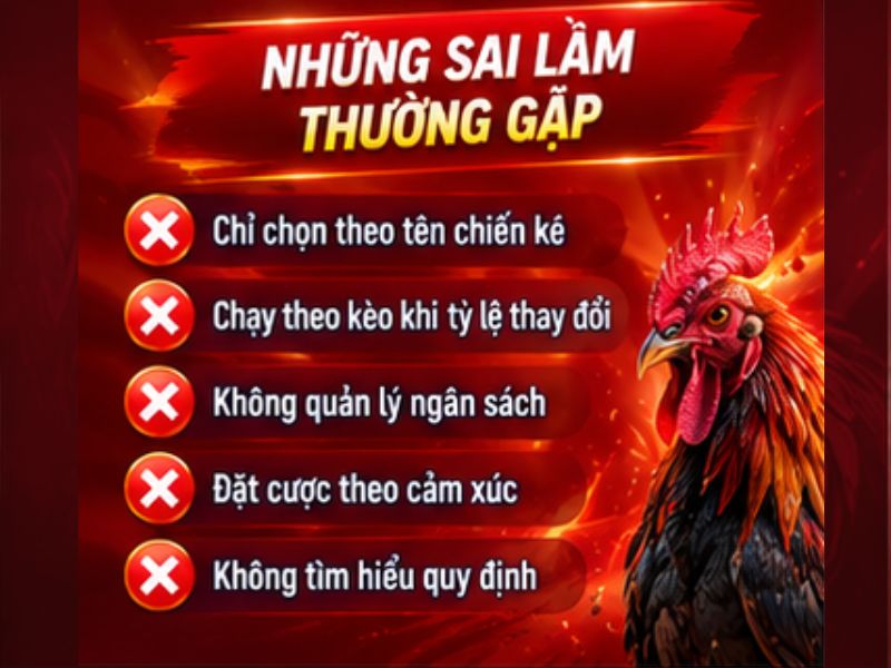Những Sai Lầm Nên Tránh Khi Chơi Cựa Dao